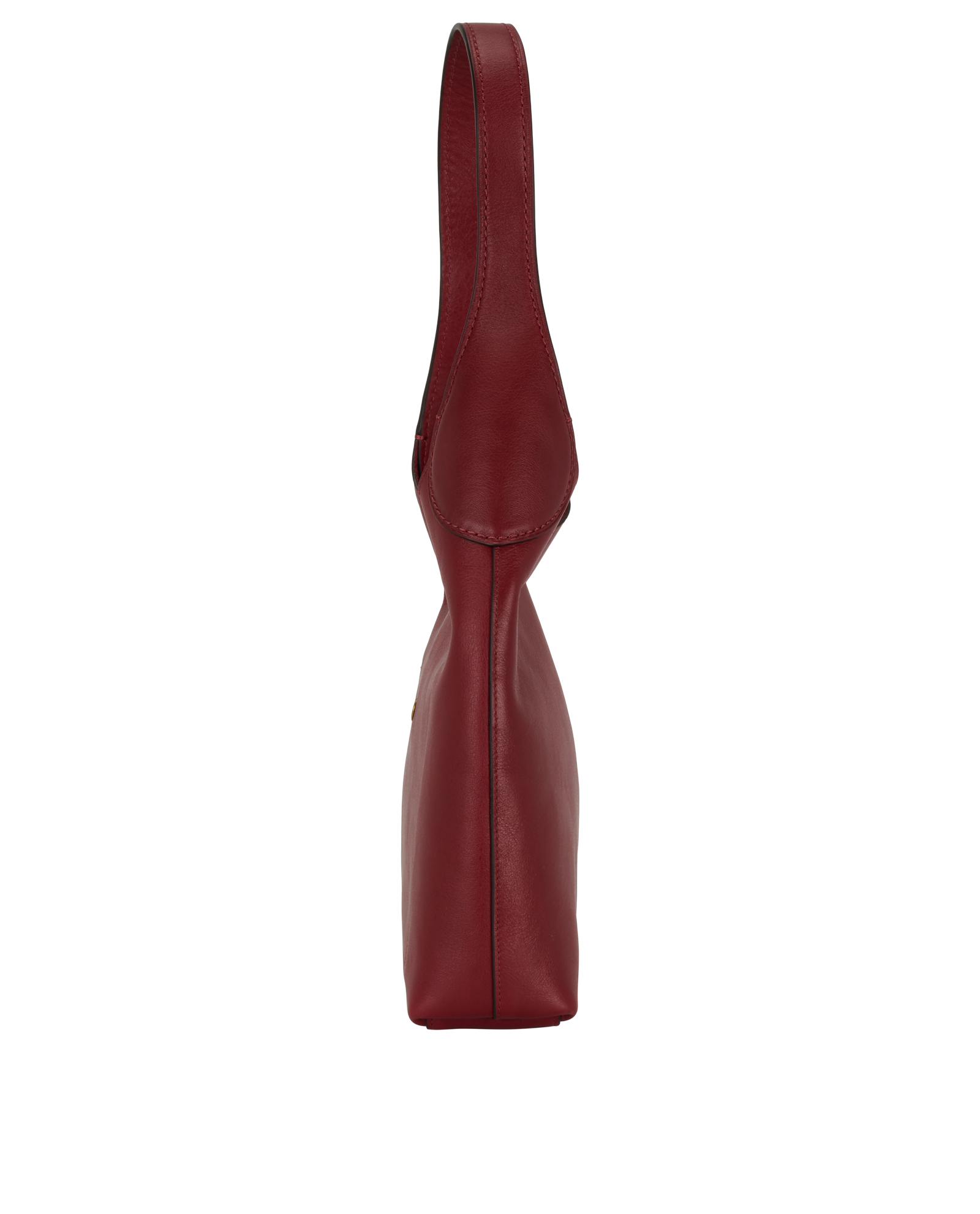 Brooklyn Shoulder Bag 28, &pound;220, Handbags, Red, Leather, Side view